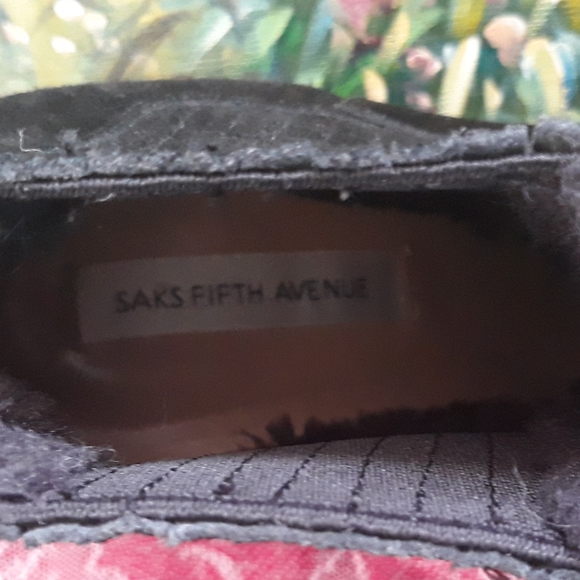 Saks Fifth Avenue Willa Wedge Ankle Boots - Size 9 Black Leather Boots - Picture 7 of 11